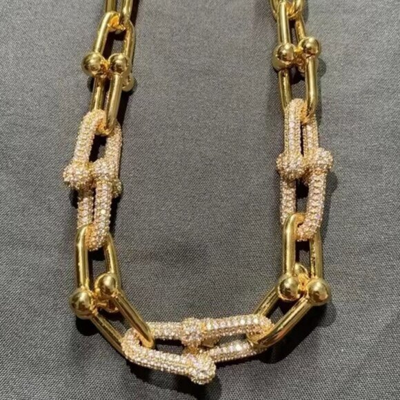 Auth Louis Vuitton Lock & Key w/unbranded 925 Pure Silver Gold plated Necklace - Picture 10 of 16